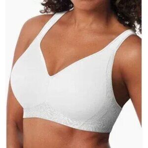 Playtex 18 Hour Side & Back Smooth Wireless  Bra US4049 36D WHITE